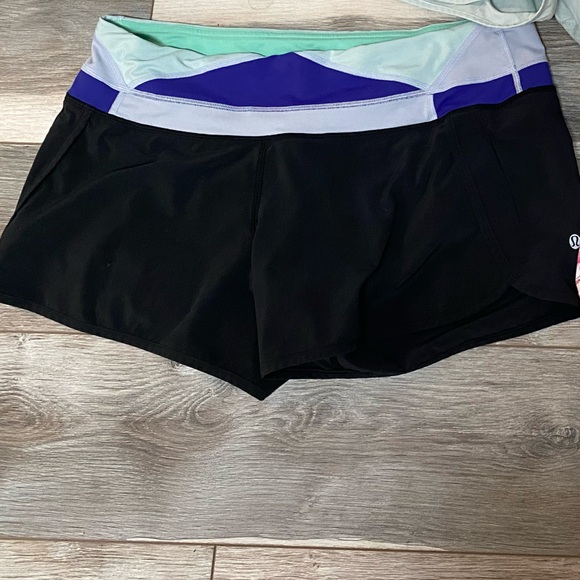 Lululemon Run Times Short 8 2 Way Stretch Black - Picture 2 of 4